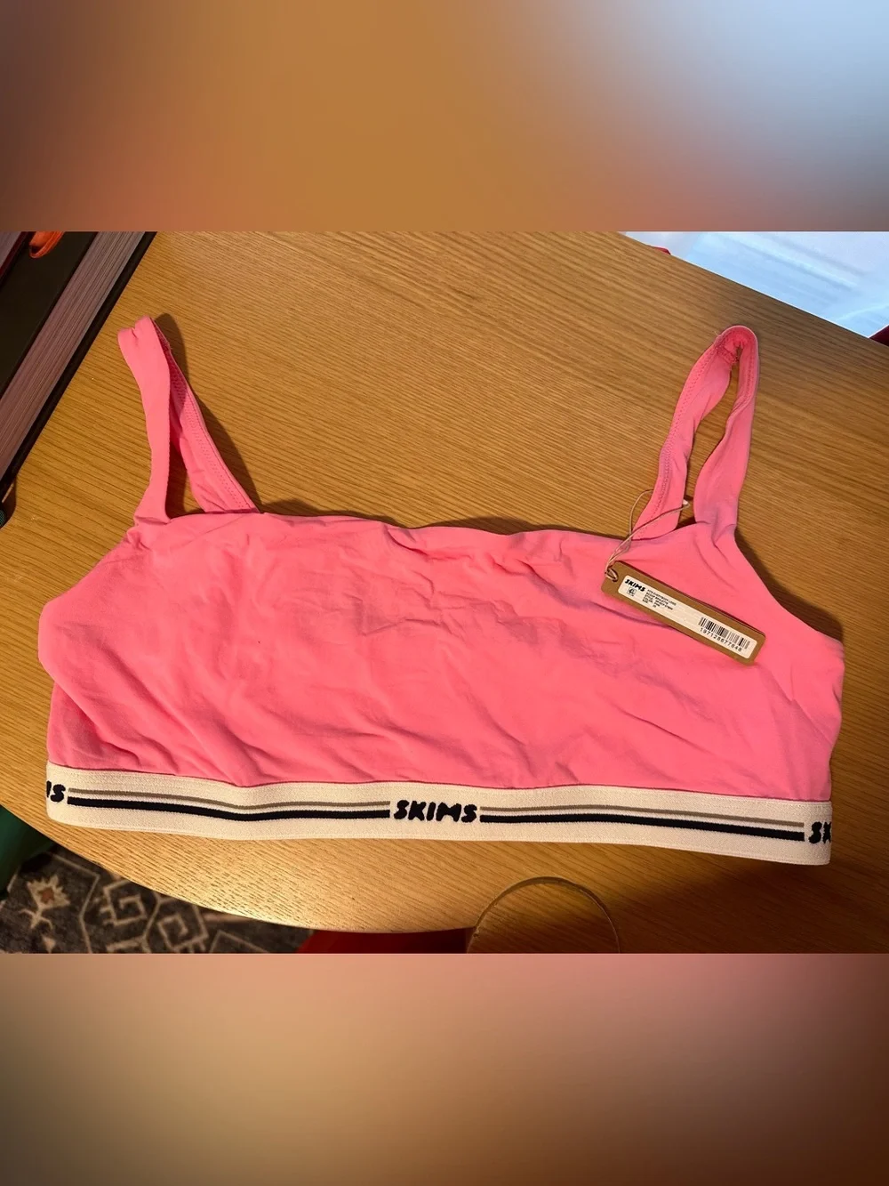 NWT_SKIMS Fits Everybody Logo Scoop Bralette